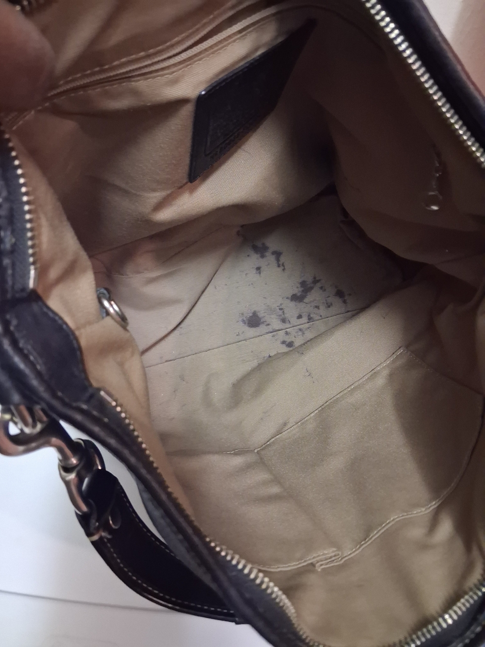 Vintage Coach Sarah Hobo Black Pebbled Shoulder Bag - Picture 6 of 8